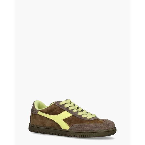 Diadora Sport Trainer Hairy Bruin/Geel, foto 2 van 2