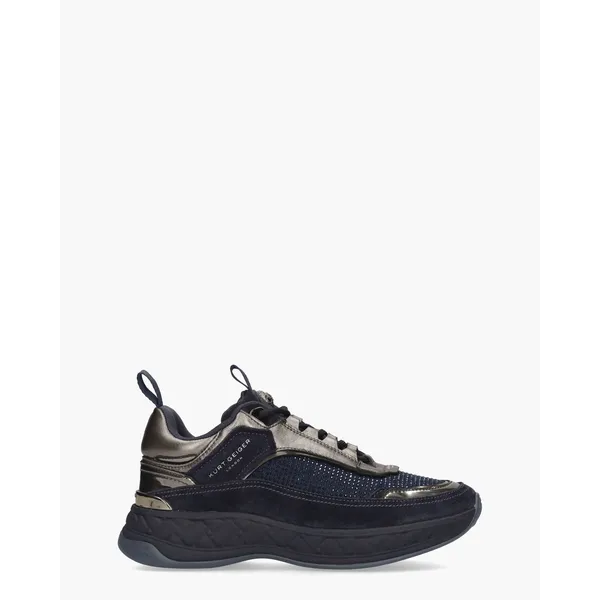Kurt Geiger Kensington C Sneaker Donkerblauw/Zilvergrijs Blauw