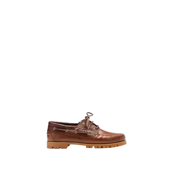 Vinny's Vinny's Aztec Boat Shoe Brown