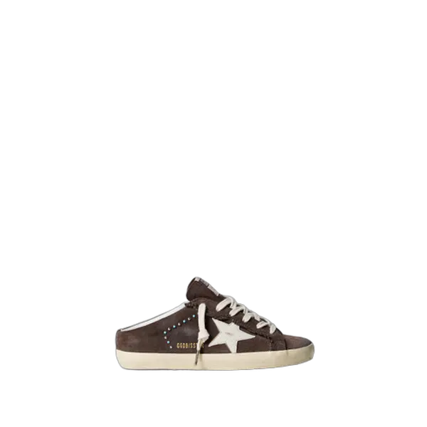 Golden Goose Golden Goose Super Star Sabot Suede Brown/White