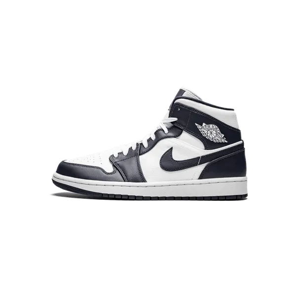 Nike Air Jordan 1 Mid White Metallic Gold Obsidian