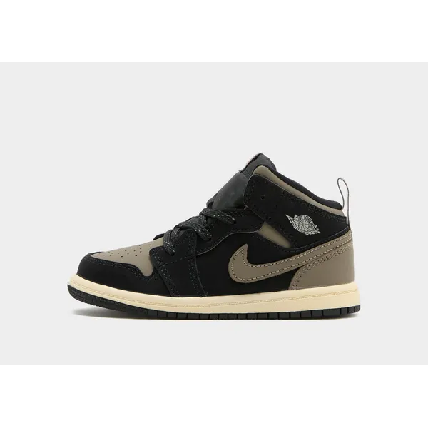 Jordan Air 1 MID SE Infant - Zwart, Zwart Zwart