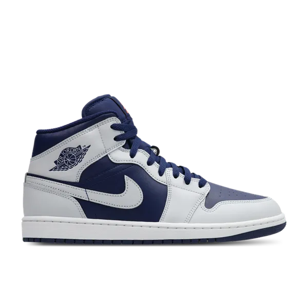 Jordan Aj1 Mid Blauw Leer, vergelijk prijzen bij 1 winkel