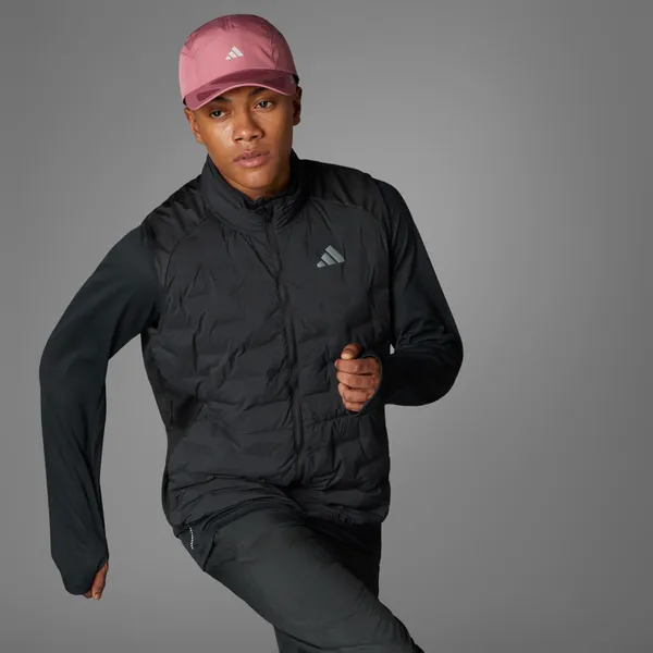 adidas Adizero Running Gevoerde Bodywarmer Black