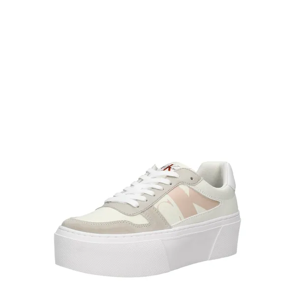 Calvin Klein Cupsole Flatform Mix Lth Wn Wit, foto 2 van 4
