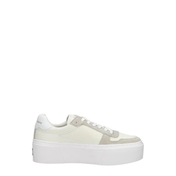 Calvin Klein Cupsole Flatform Mix Lth Wn Wit, foto 4 van 4