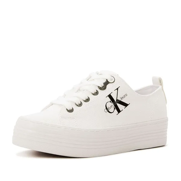Calvin Klein zolah witte sneaker-36 wit