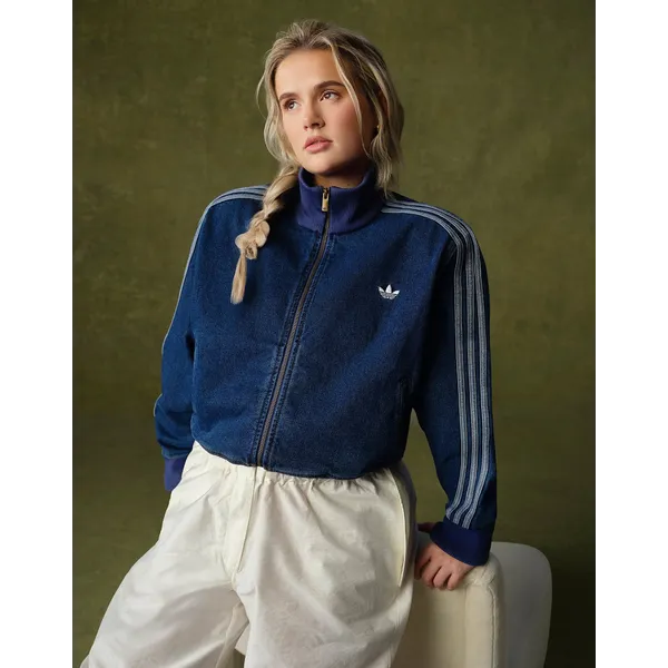 adidas Originals Denim Firebird Track Top - Blauw- Dames, Blauw Blauw — vergelijk prijzen bij 0 winkels