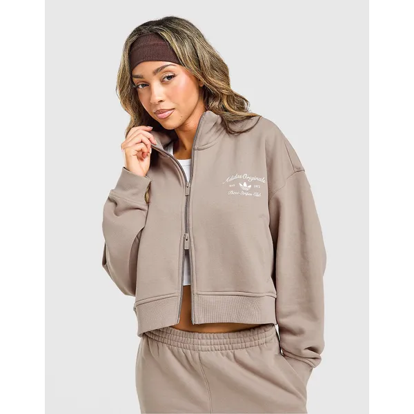 adidas Originals Club Full Zip Track Top - Bruin- Dames, Bruin Bruin — vergelijk prijzen bij 0 winkels