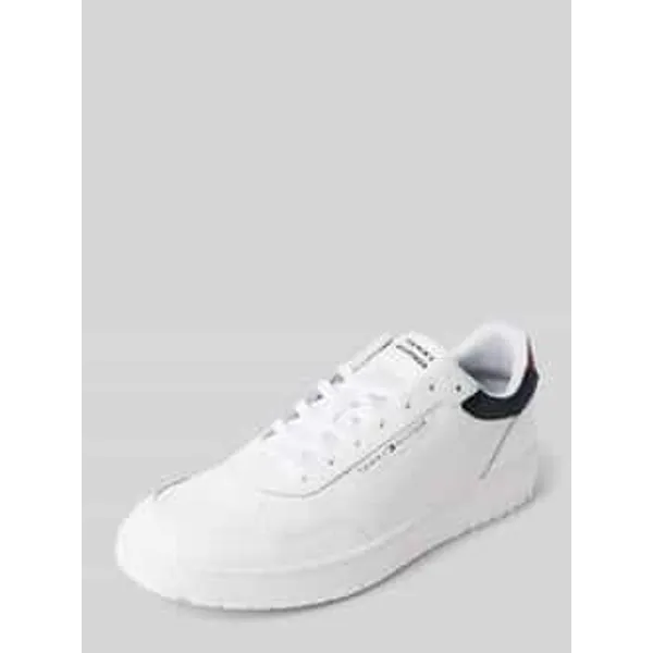 Tommy Hilfiger Sneakers van leermix, model 'BASKET Wit