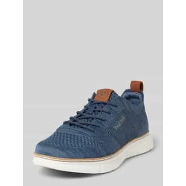 Bugatti Sneakers met labelstitching, model 'Pasadena' Blauw