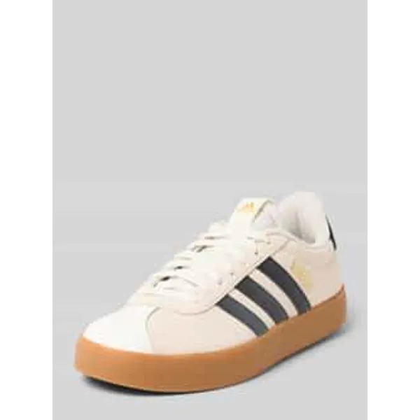 adidas VL Court Leermix Logostitching Model Off-white, foto 2 van 3