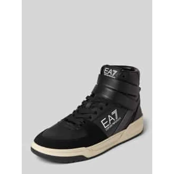 EA7 Emporio Armani High Top met Labelprints Model "Baseline Basket" Zwart, vergelijk prijzen bij 1 winkel