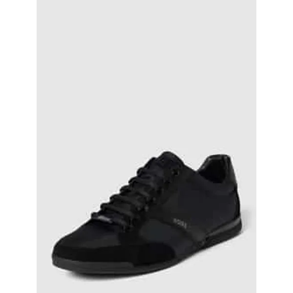 Boss Sneakers van echt leer model 'SATURN_LOWP_MX A_N' Zwart — vergelijk prijzen bij 1 winkel