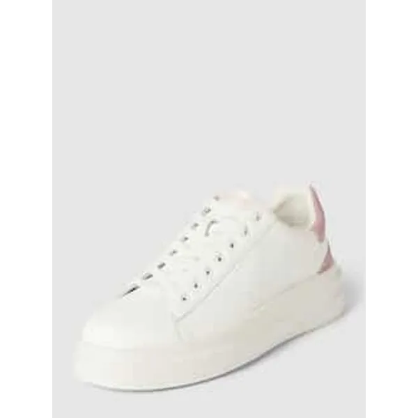 Guess Sneakers met contrastgarnering, model 'ELBINA' Felroze
