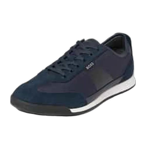 Boss Low Top met Leer Model "Nitan" Marineblauw, vergelijk prijzen bij 1 winkel