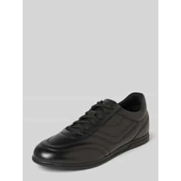 Geox sneakers van echt leer Model 'Renan' Zwart