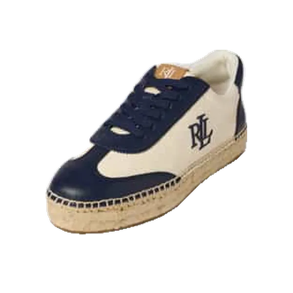 Lauren Ralph Lauren Een Mix van Leer en Model "Luize" Marineblauw, vergelijk prijzen bij 1 winkel