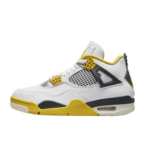 Air Jordan 4 Vivid Sulfur Geel, vergelijk prijzen bij 5 winkels