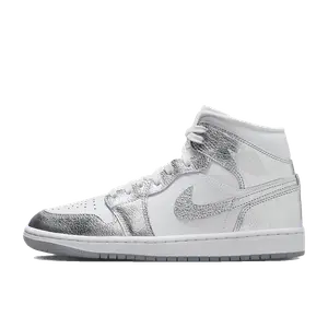 Air Jordan 1 Mid zilver
