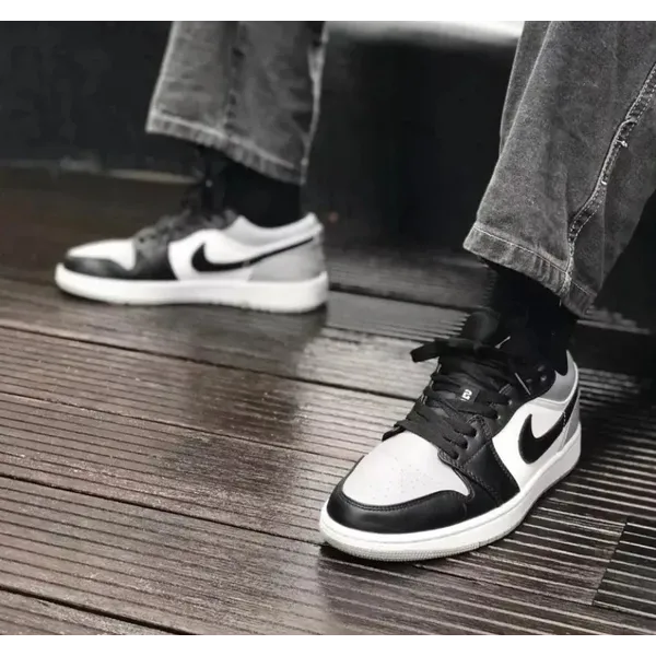 Air Jordan 1 Low Shadow Toe Light Smoke Grey Black-White, foto 3 van 3