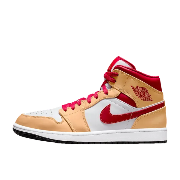 Air Jordan 1 Mid Beige White Red, vergelijk prijzen bij 1 winkel