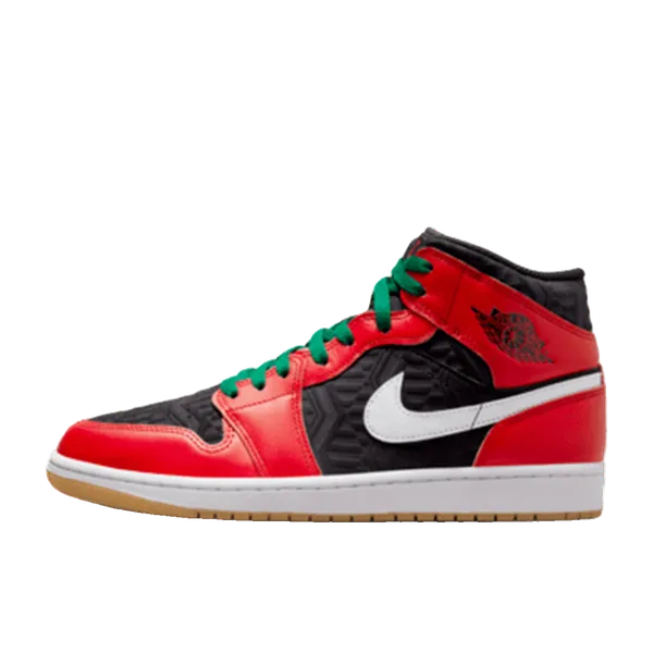 Air Jordan 1 Mid SE Christmas Rood, vergelijk prijzen bij 2 winkels