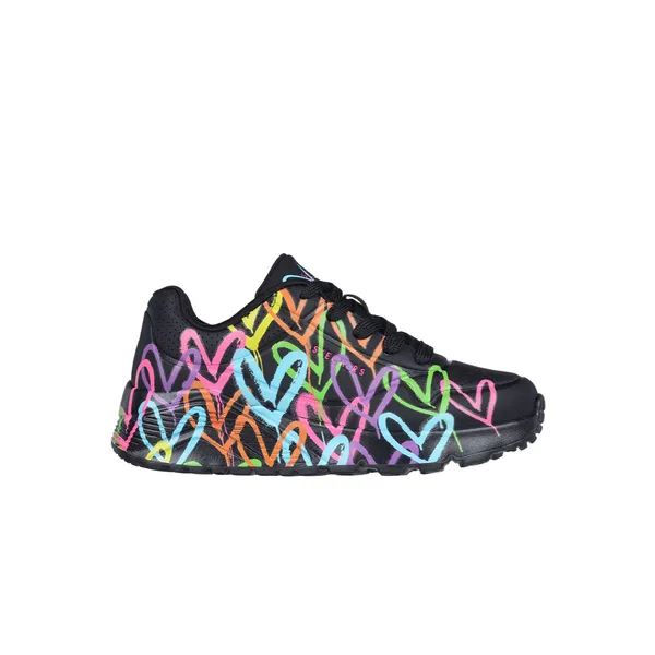 Skechers Uno Lite Spread The Love 314064L/BKMT Zwart maat Zwart