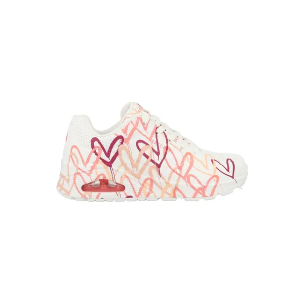 Skechers Uno Spread 155507/WCRL Wit / Roze maat Wit