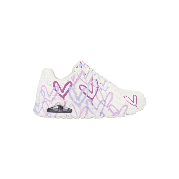 Skechers Uno Spread 155507/WLPR Wit / Paars maat Wit