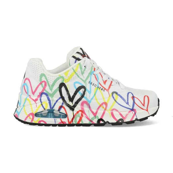 Skechers Uno Spread 155507/WMLT Wit maat Wit