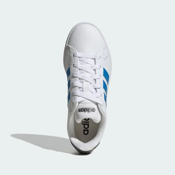adidas Grand Court 3.0 White/Lucid Ray Blue/Aurora Onix (Wit) Kids, foto 2 van 4