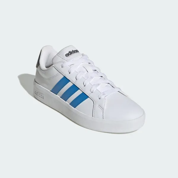 adidas Grand Court 3.0 White/Lucid Ray Blue/Aurora Onix (Wit) Kids, foto 4 van 4