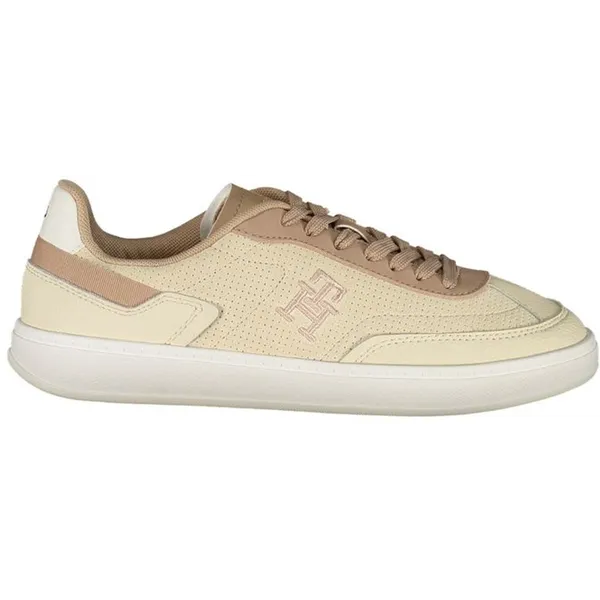 Tommy Hilfiger LowTop Leather Sneakers Wo - Beige Beige
