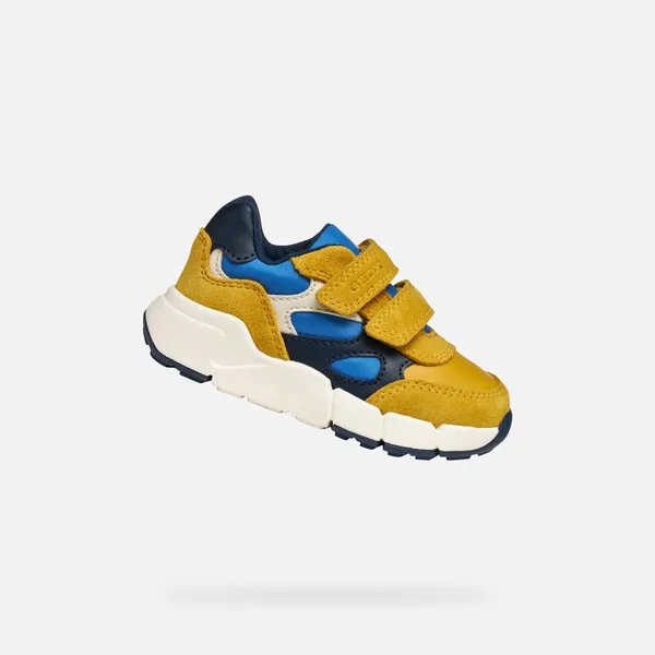 Geox Flexyper Mini Geel/Blauw Kids, vergelijk prijzen bij 1 winkel