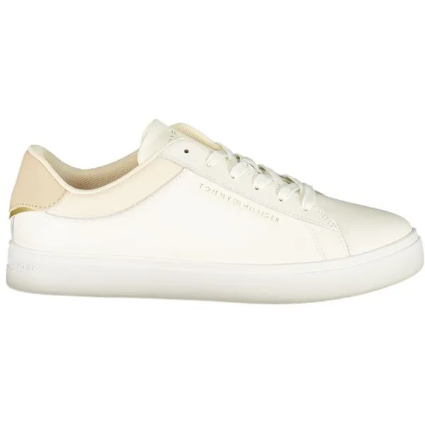 Tommy Hilfiger Leather Trainers Casual Comfort Wo - Beige Sneakers Beige