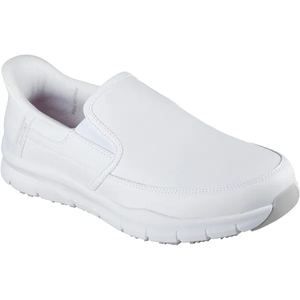Skechers Nampa Broxtin Slip-Ins Werkschoen Wht Wit, vergelijk prijzen bij 1 winkel