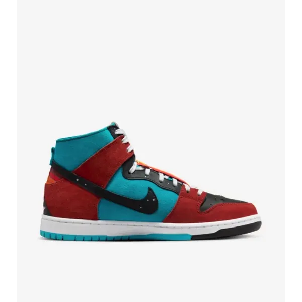 Nike SB Dunk Hi Decon QS Turquoise/Blauw/Zwart, vergelijk prijzen bij 1 winkel