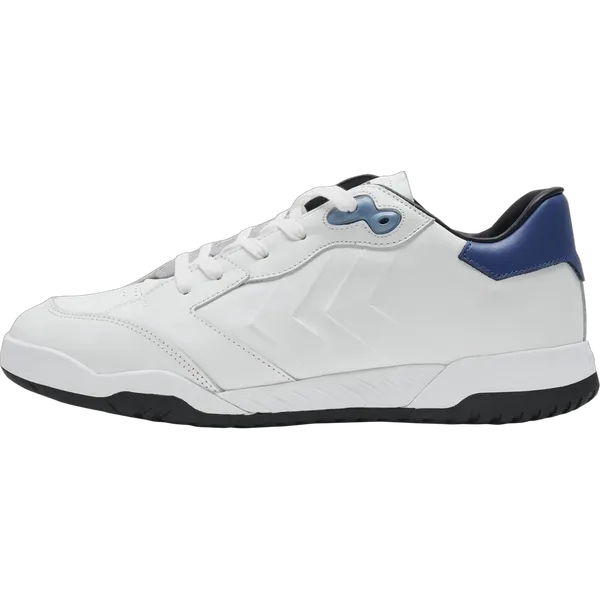 hummel Sneaker flach Top Spin Reach Lx-E Archive White/Majolica Blue Weiß — vergelijk prijzen bij 1 winkel