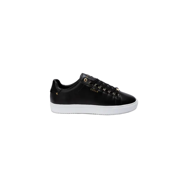 SikSilk Siksilk heren zwarte klassieke trainer met metalen D-rings