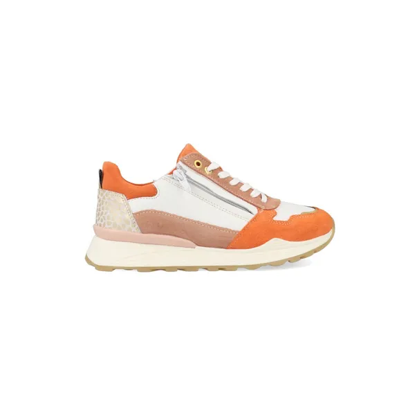 Bullboxer Sneakers AEX001E5C_SLOR Wit/ Oranje Wit