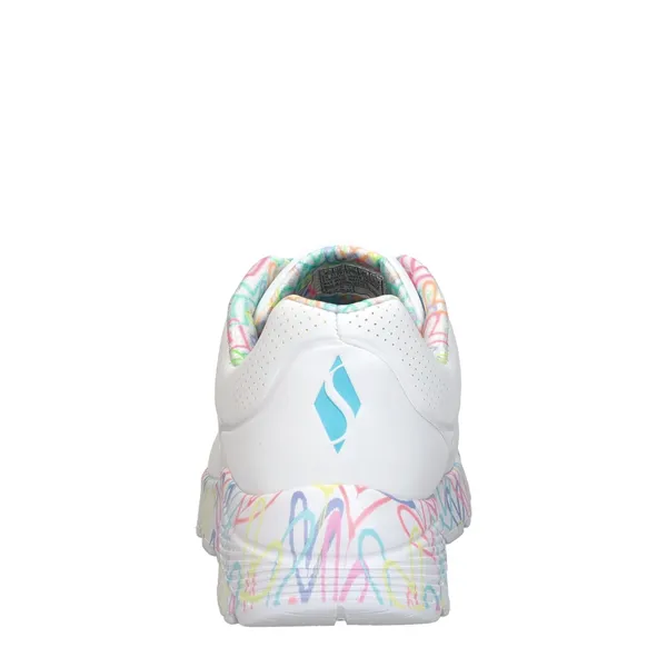 Skechers Uno Lite Lovely Wptq Wit Turqoise Kids, foto 3 van 4