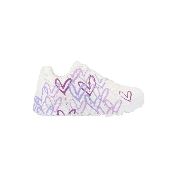 Skechers Uno Lite Spread The Love 314064L/WLPR Wit / Paars Wit