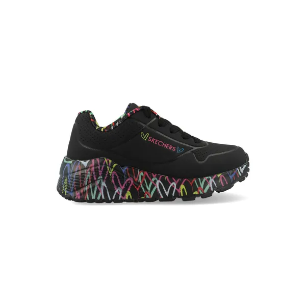 skechers Uno Lite - Lovey Luv 314976L/BKMT Zwart Zwart