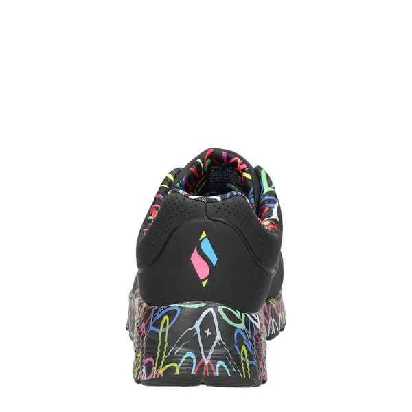 Skechers Uno Lite Lovey Luv 314976L/BKMT Zwart, foto 3 van 4