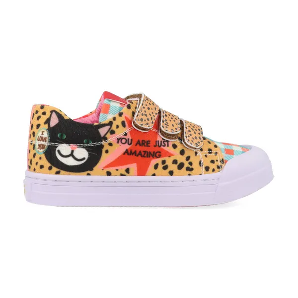 Go Banana&apos;s Sneakers GB22SCAT-V Geel / Oranje Oranje