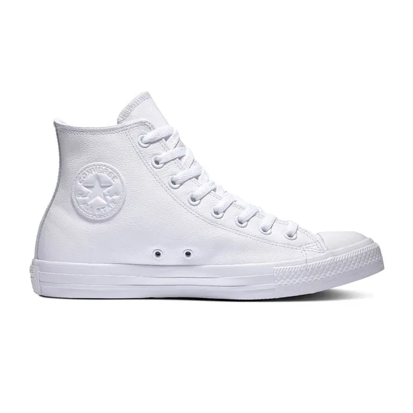 Converse All Stars Leather Hoog 1T406 Wit Wit