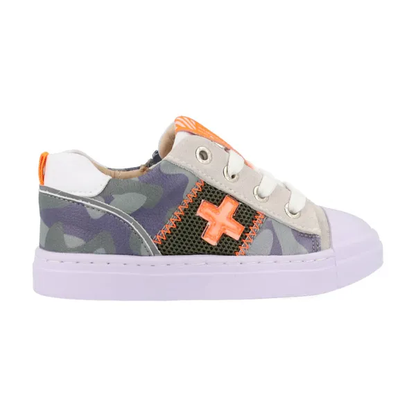 Shoesme Sneakers SH22S021-J Groen / Oranje Oranje