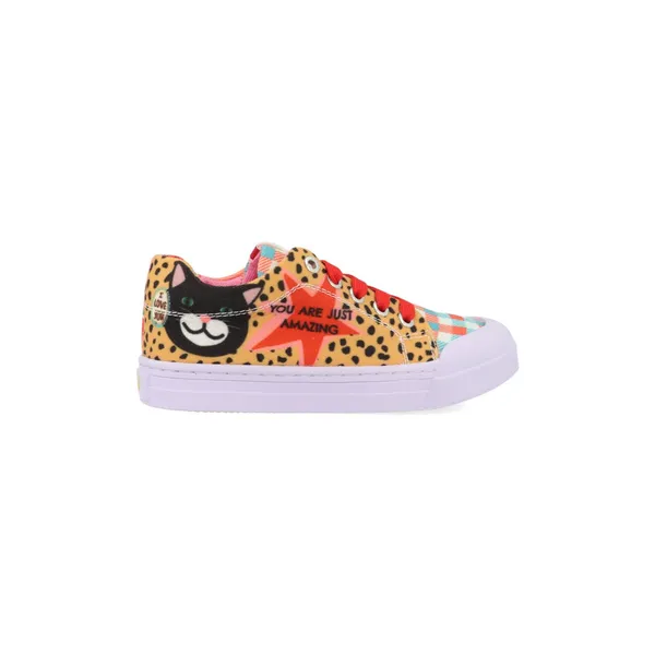 Go Banana&apos;s Sneakers GB22SCAT-L Geel / Oranje Oranje