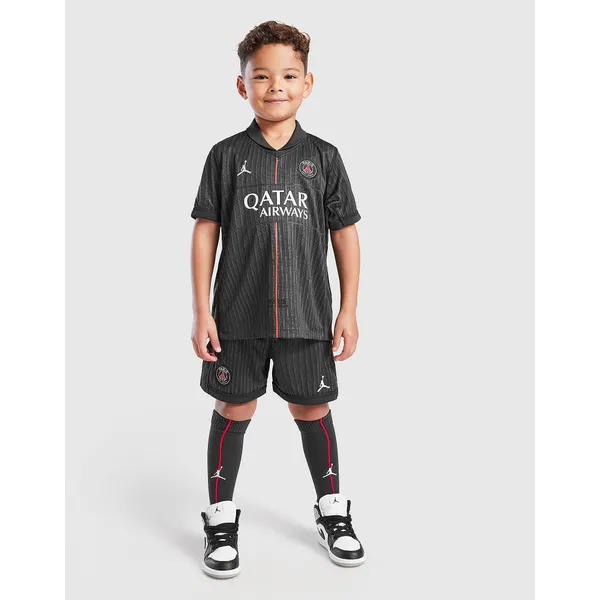 Jordan Paris Saint Germain 2025/26 Fourth Kit Children - Zwart, Zwart Zwart